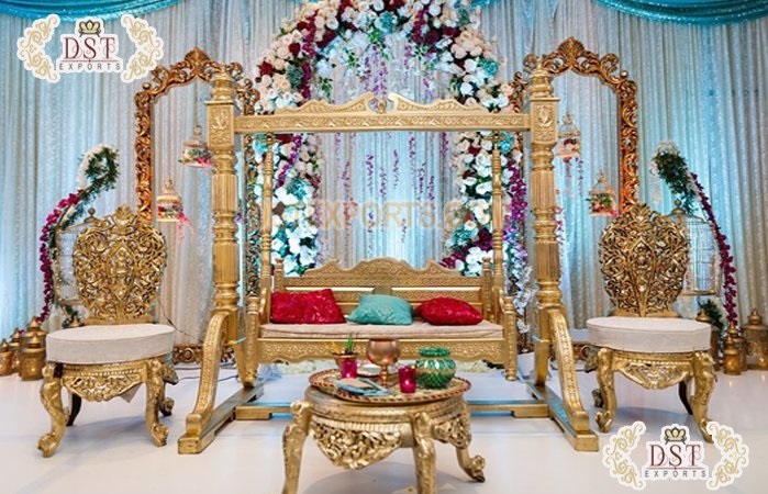 Indian Wedding Mehndi Stage Swing Set
