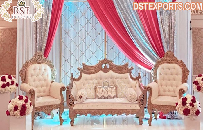 Prettiest Wedding Loveseat & Chair For Bride Groom