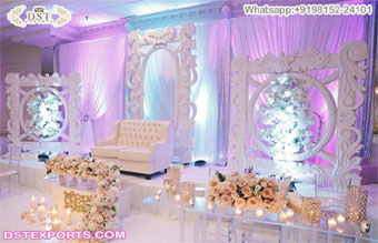 English Wedding Reception Party Stage Panels