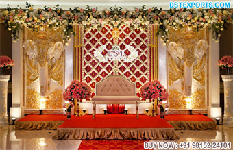 Special Wedding Event Elephant Face Backdrop Panel