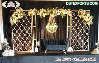 Precious Wedding Stage Candle Walls Panels