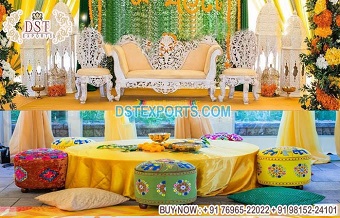 Incredible Wedding Haldi Mehndi Ceremony Decor