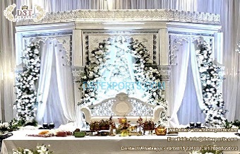 Majestic Indian Themed Wedding Night Stage