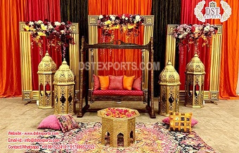 Muslim Wedding Walima Ceremony Stage Decor