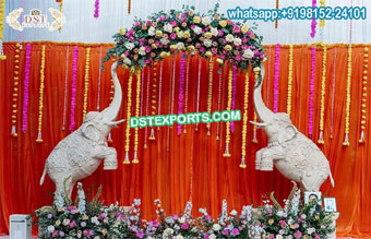 Amazing Wedding Foyer Decor With Elephants