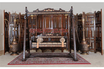 Traditional Asian Wedding Antique Stage With Swing