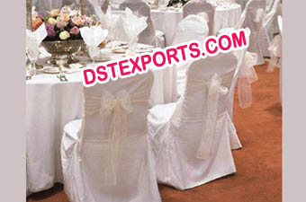 Latest Designer Banquet Hall White Chair Covers