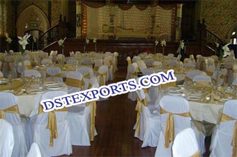 Banquet Hall Chair Covers And Orange Sashas