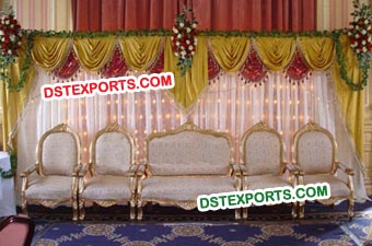 Indian Wedding Stage Embroidered  Backdrop