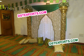 Mehandi Stage Embrodried Backdrops