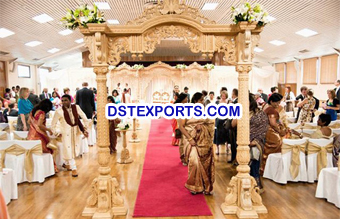 Wedding Wooden Carved Welcome Gate