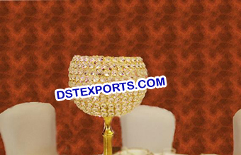 Wedding Crsyat Golden Lamp Stand