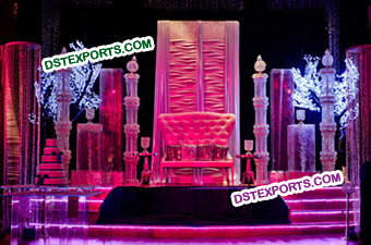 Asian Wedding Fully Crystal Stage For Sale