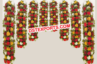 Indian Wedding Flower Mandap decorations
