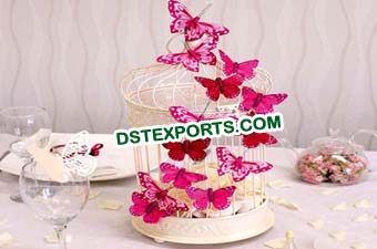 Butterfly Bird Cage For Table Decoration