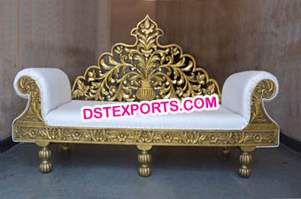 Wedding Designer Brass Metal Sofa