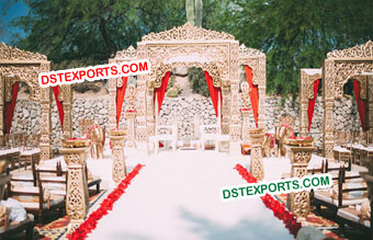 Heavy Carved Filmy Style Mandap