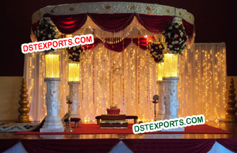 Indian Wedding Fiber Mandap set