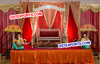 Rajasthani Wedding Swing Stage Decors