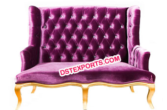 Royal Look Lavender Tufted Sofa