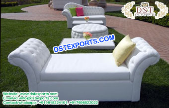 Lounge Outdoor Wedding Leather Furniture Set
