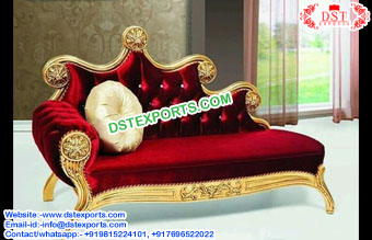 Beautiful Italian Style Red Sofa Set