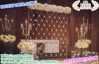 Wedding Stage Candle Wall Decoration England