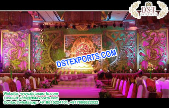 South Indian Wedding Decoration with C style Panel
