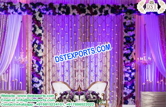 Stylish Stage Decoration with Candle Wall