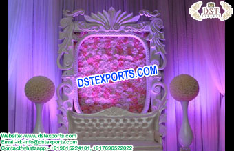 New Backdrop Rectangular Panel With Flower Wall