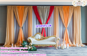 Royal Wedding Handicraft Wooden Sofa Set