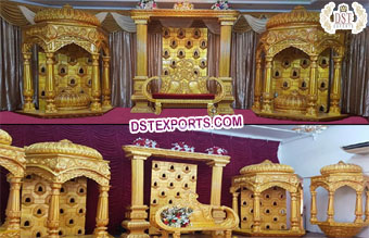 Tamil Wedding Stage Temple Theme Decor