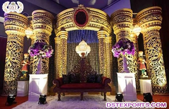 Fusion Bollywood Wedding Reception Stage