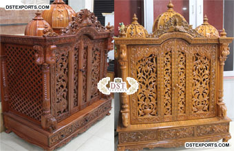 Buy Teak Wood Temple/Puja Mandir For Home