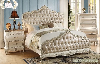 Modern Tufted Headboard King Size Bed