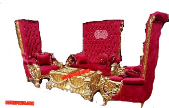 Luxurious Big Throne Sofa Set For Home