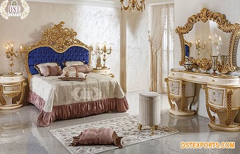 Popular High Carved Bedroom Furniture Set