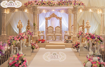 Royal Maharani Wedding Triple Pillar Mandap Set