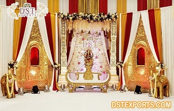 Low Budget Indian Wedding Stage Setup