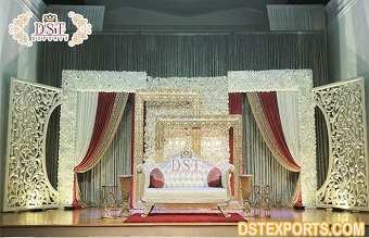 Asian Wedding C Style Frame For Stage Decoration
